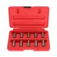 Conjunto extrator de parafuso multi-spline 10PC